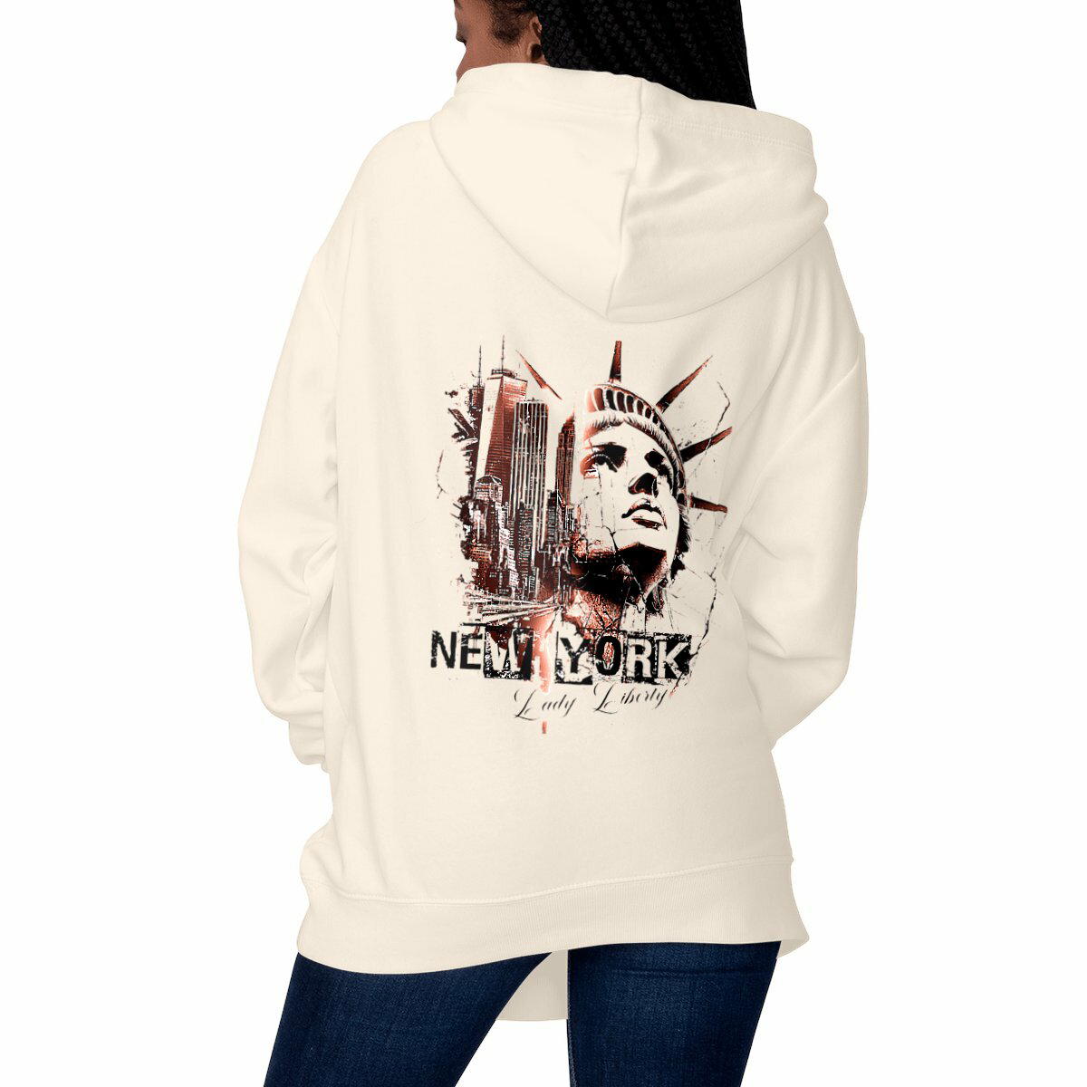 SWEAT UNISEXE EPAIS "NY Lady Liberty"
