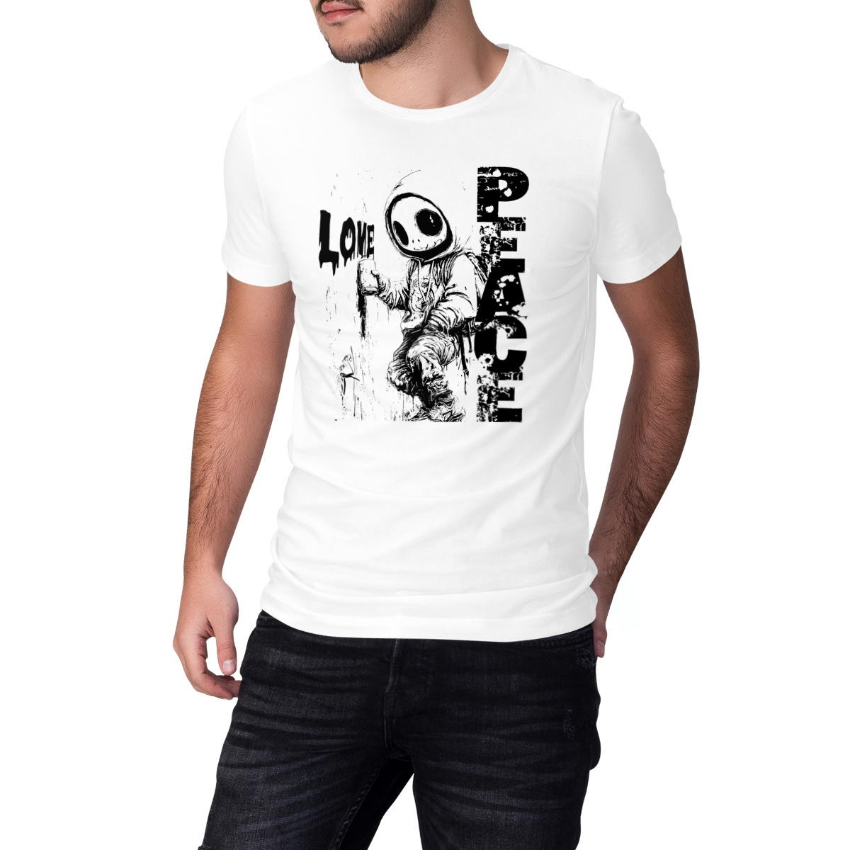 T-SHIRT UNISEXE EPAIS "Drak-Artworks Peace"