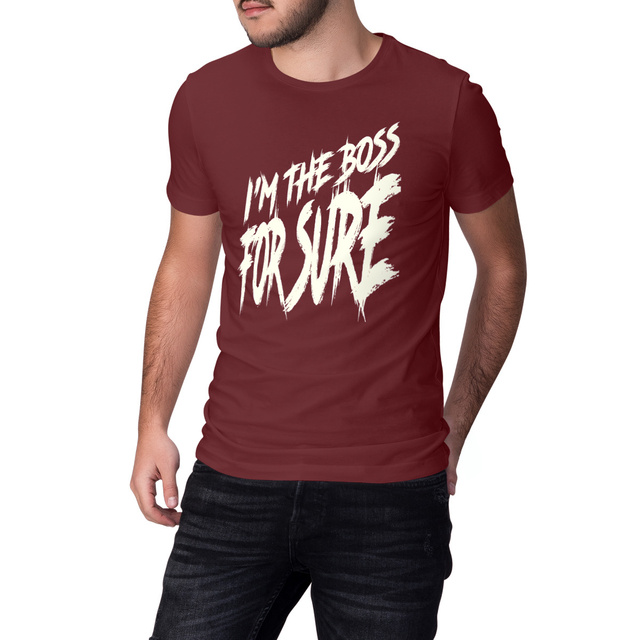 T-SHIRT UNISEXE EPAIS "I'm the boss/for sure""