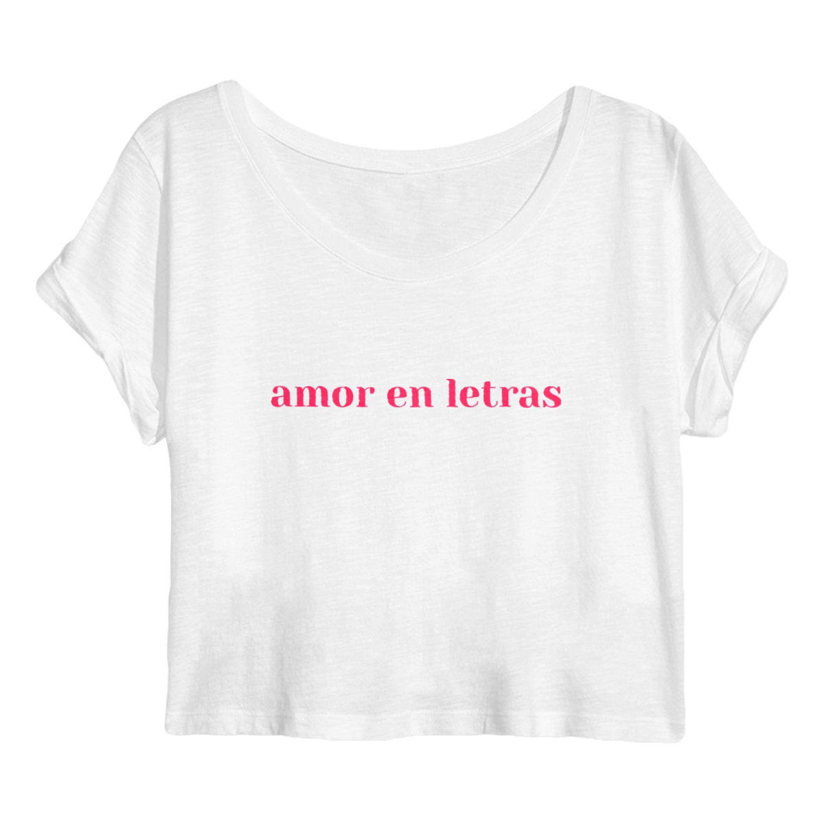 Camiseta "amor en letras"