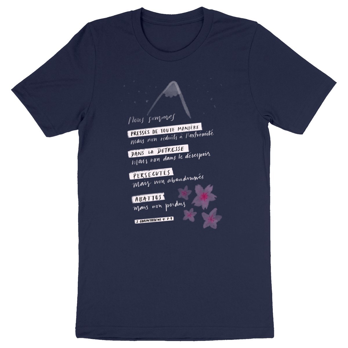 Image back Persécuté mais non abandonné / T-shirt Unisexe - Coton BIO - CREATOR