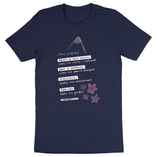 Image back Persécuté mais non abandonné / T-shirt Unisexe - Coton BIO - CREATOR