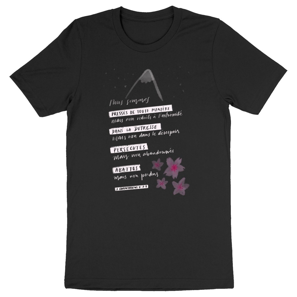 Image front Persécuté mais non abandonné / T-shirt Unisexe - Coton BIO - CREATOR