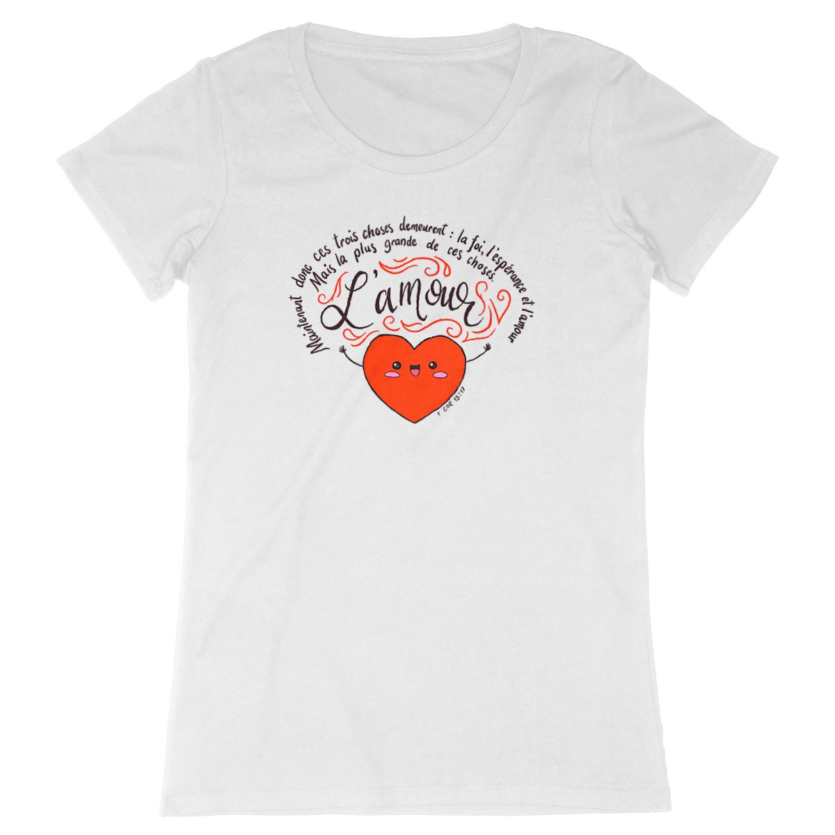 Image front L'Amour / T-shirt Femme 100% Coton BIO - EXPRESSER