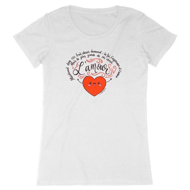 Image front L'Amour / T-shirt Femme 100% Coton BIO - EXPRESSER