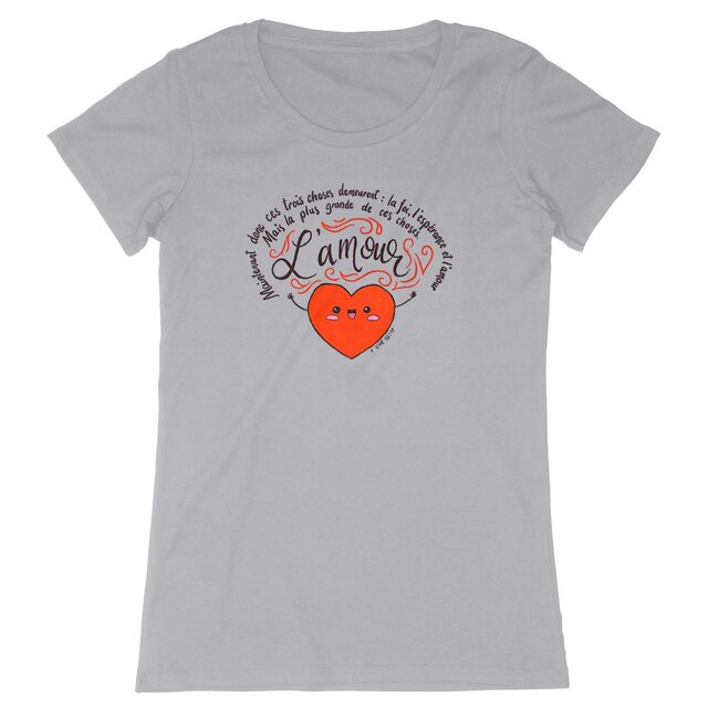 Image back L'Amour / T-shirt Femme 100% Coton BIO - EXPRESSER