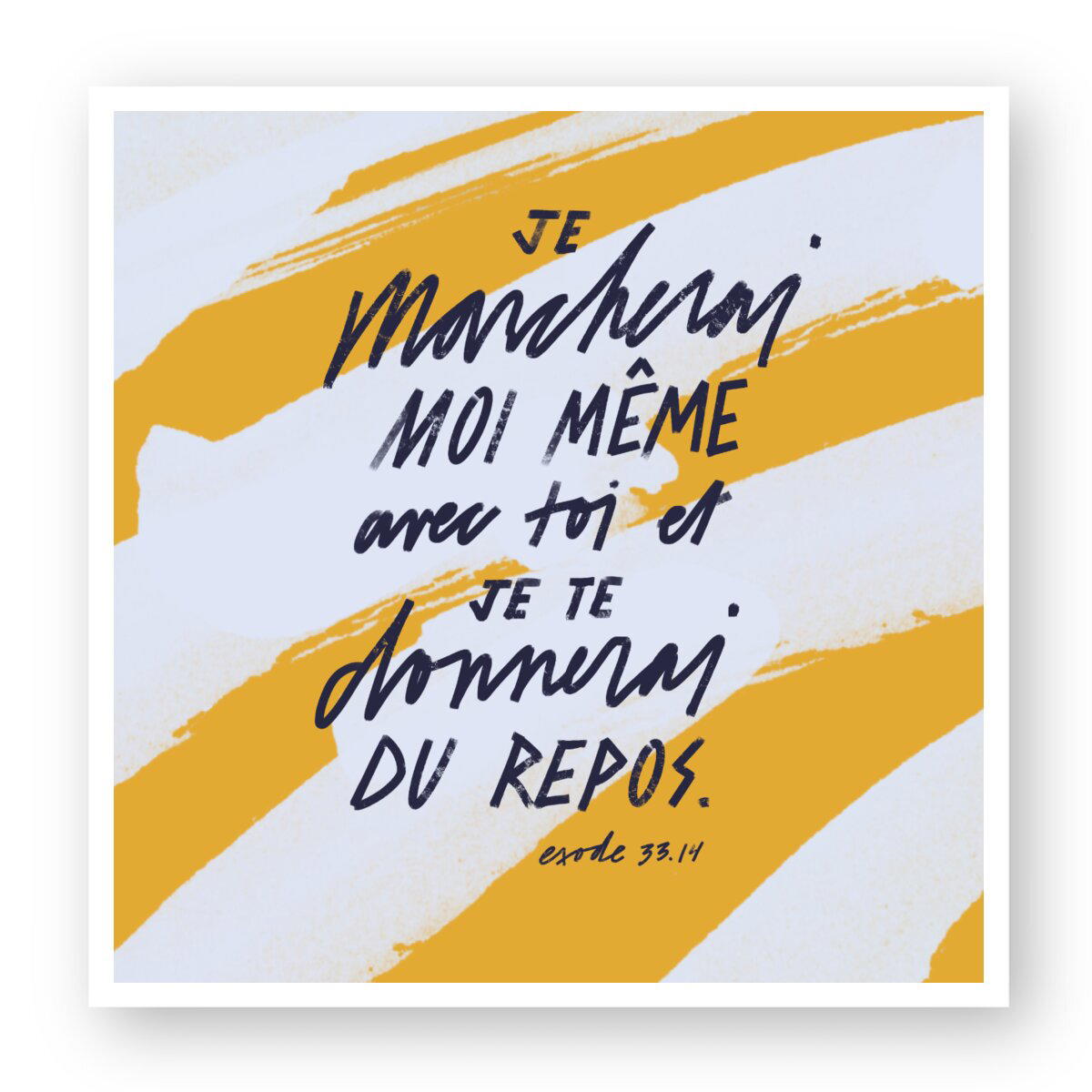 Image front Je marcherai avec toi / autocollant