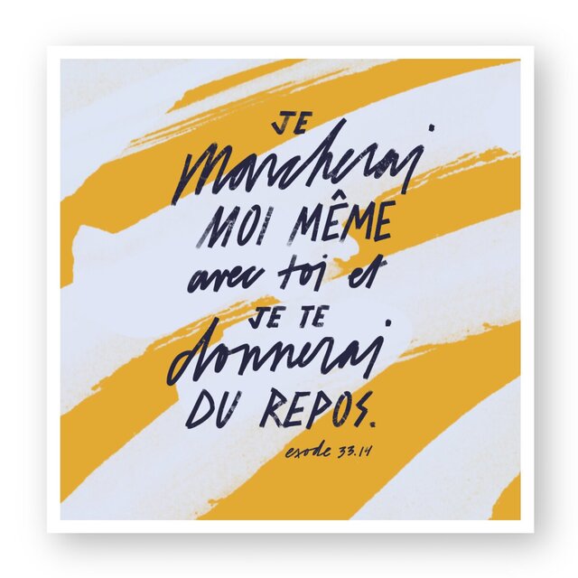 Image front Je marcherai avec toi / autocollant