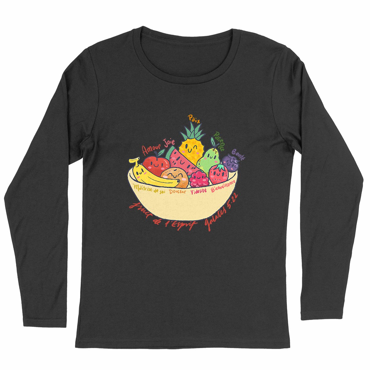 Image back Le fruit de l'Esprit - T-shirt Femme manches longues