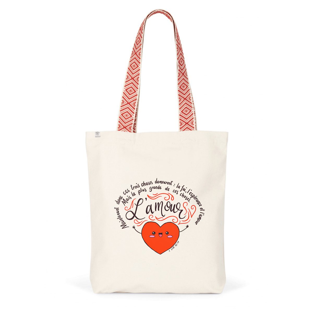 Image back L'Amour / Totebag Ethnique - Coton BIO