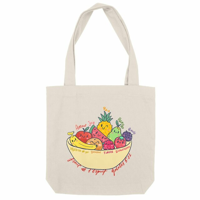 Image front Fruit de l'Esprit / Tote bag recyclé