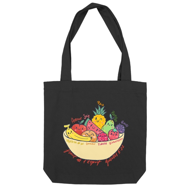 Image back Fruit de l'Esprit / Tote bag recyclé