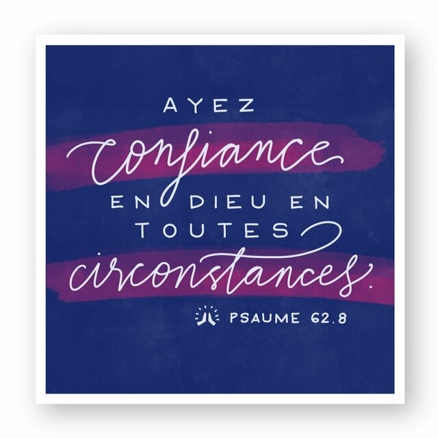 Image front Ayez confiance en Dieu / autocollant