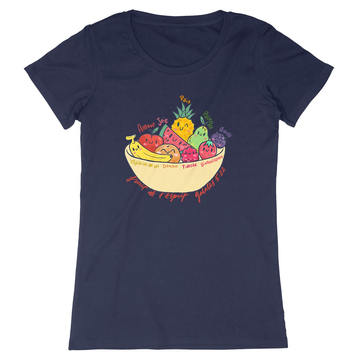 Image back Le fruit de l'Esprit / T-shirt femme coton bio