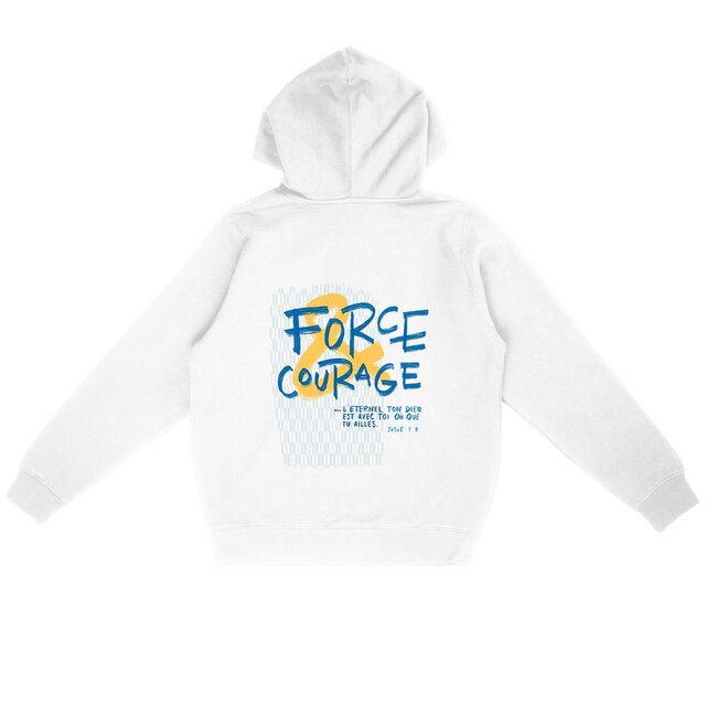 Image front Force & Courage / Sweat à capuche unisexe