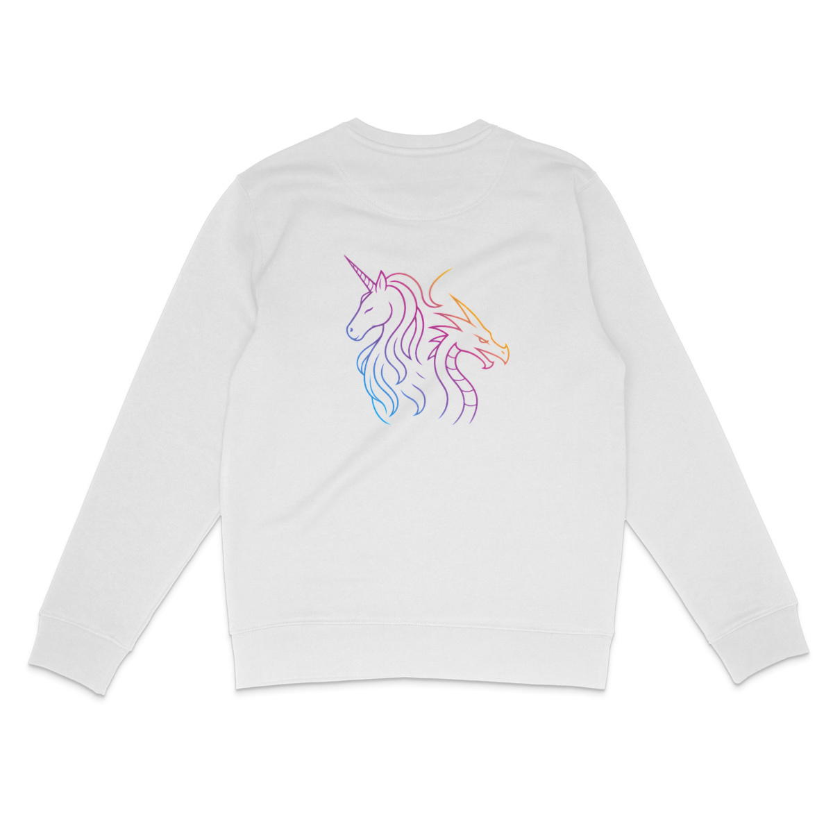 Image back Unicorn | Dragon Sweater, schwarzes Logo