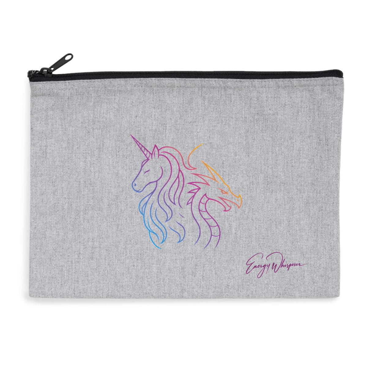 Image front Unicorn | Dragon Reißverschlusstasche, farbiges Logo