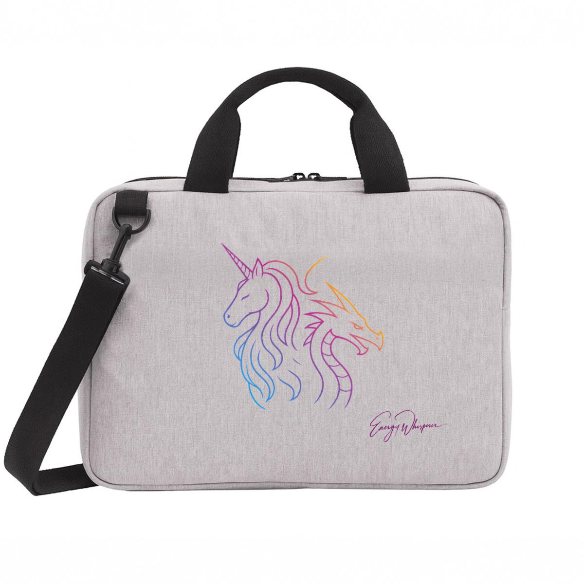 Image front Unicorn | Dragon Laptoptasche, farbiges Logo