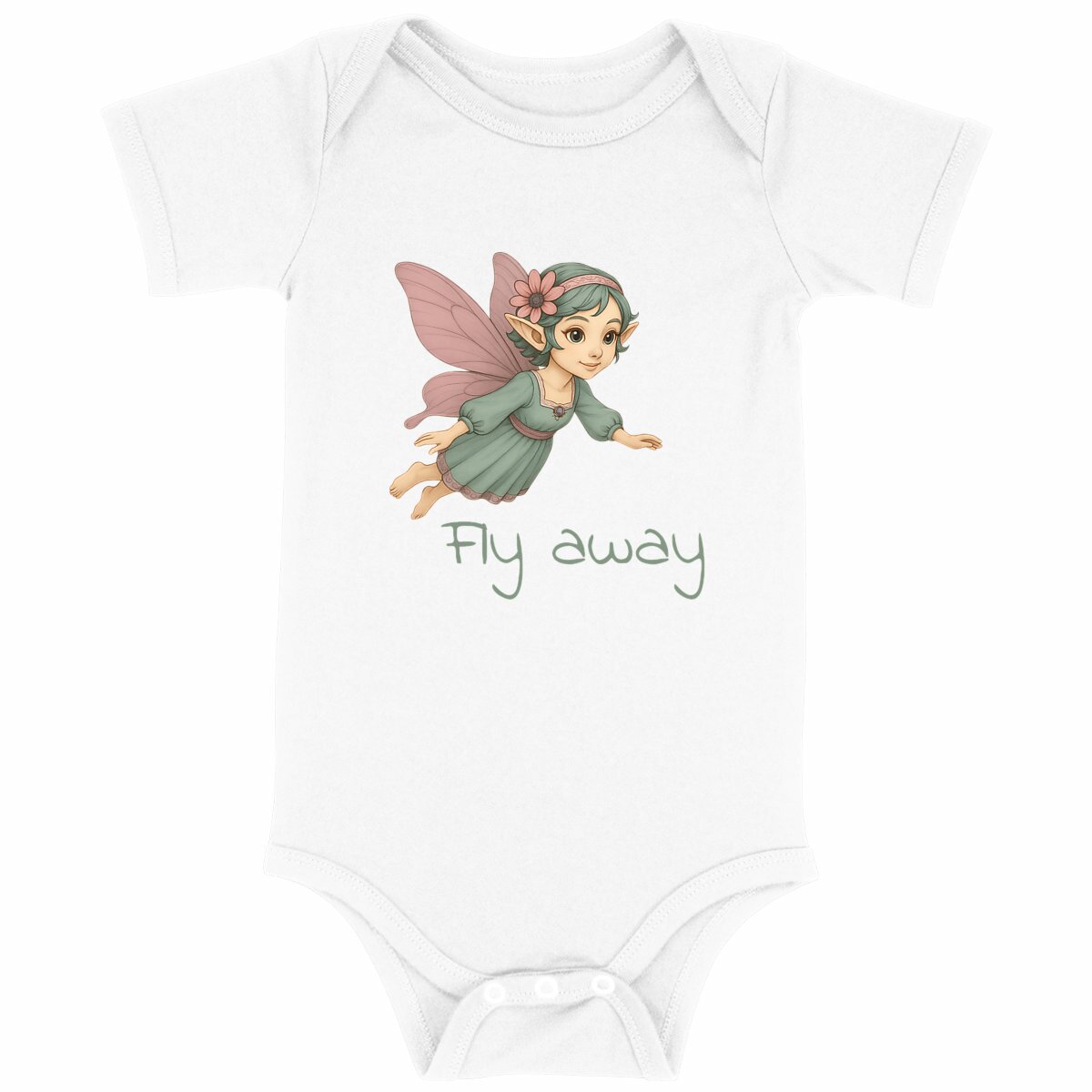 Image back Body bébé - Baby bodysuit "Fly away"
