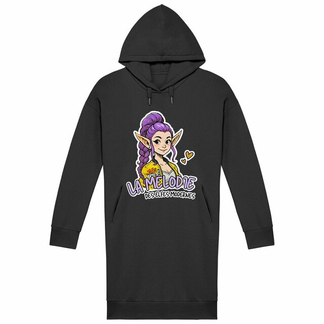 Image back La Mélodie des Elfes Modernes - Robe Sweat Femme