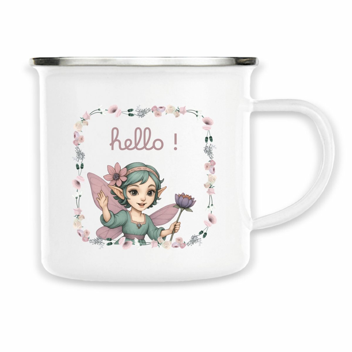 Image back Mug - hello "Fly away"