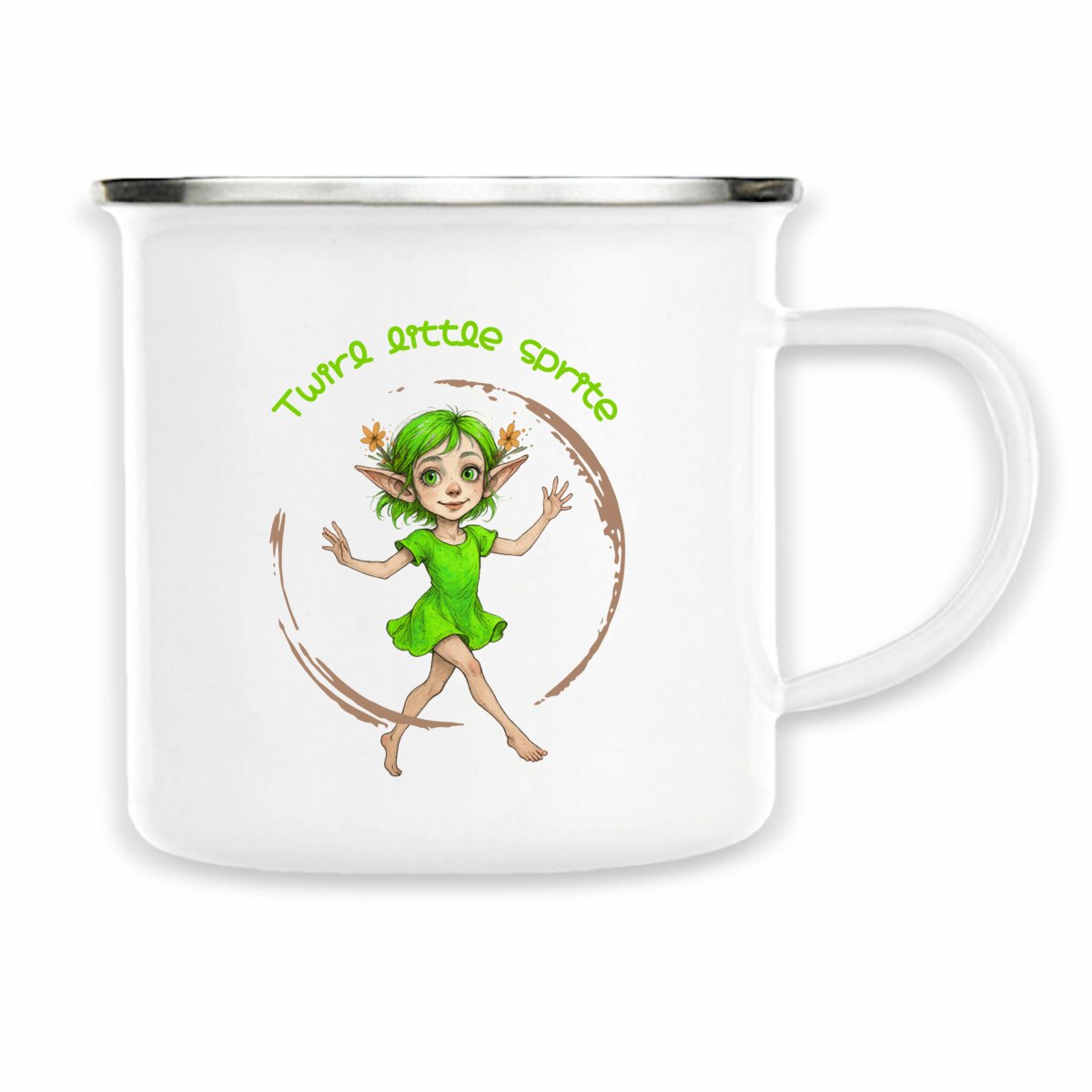 Image back Mug metal "Twirl little sprite"