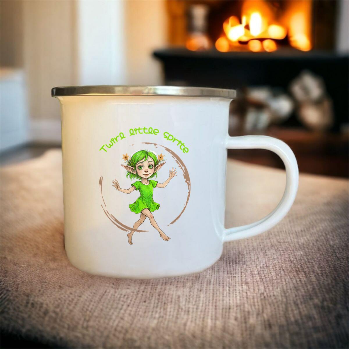 Image front Mug metal "Twirl little sprite"