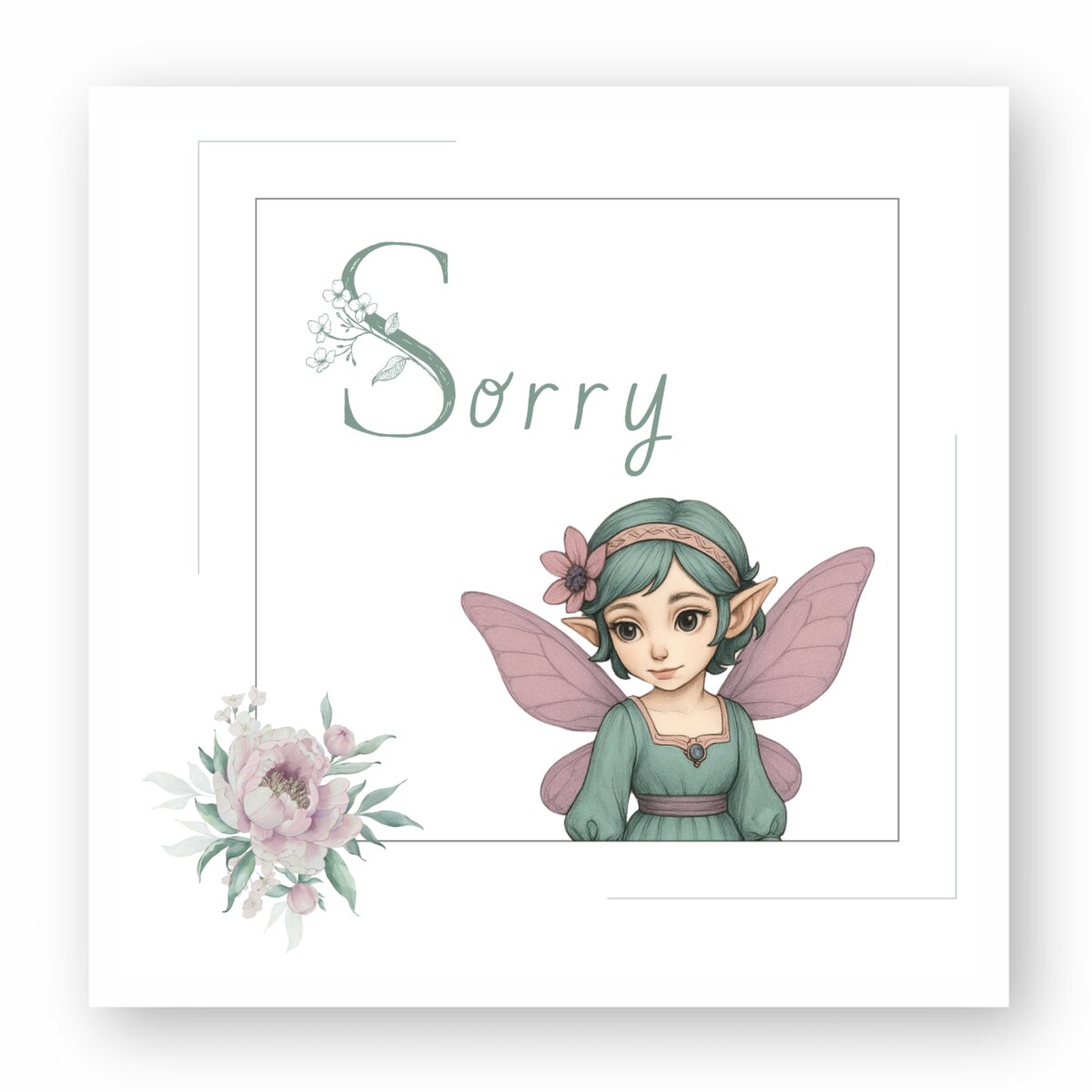 Image front Autocollant - Sticker Sorry "Fly away"