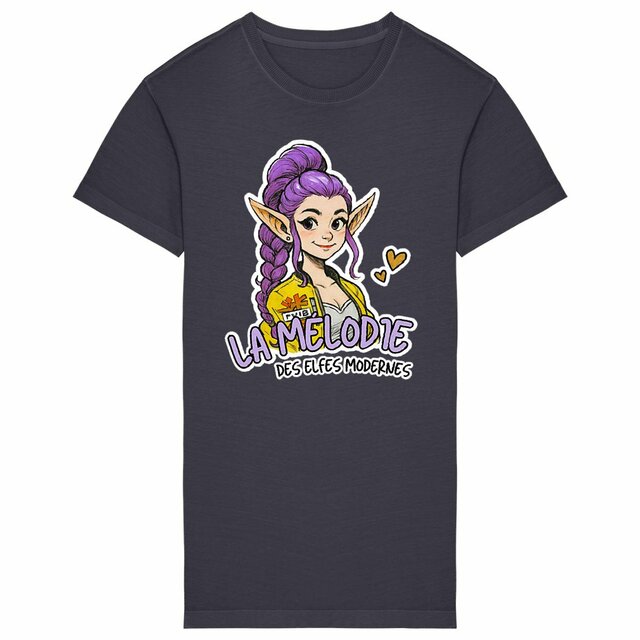 Image back La Mélodie des Elfes Modernes - Robe T-shirt Vintage Femme