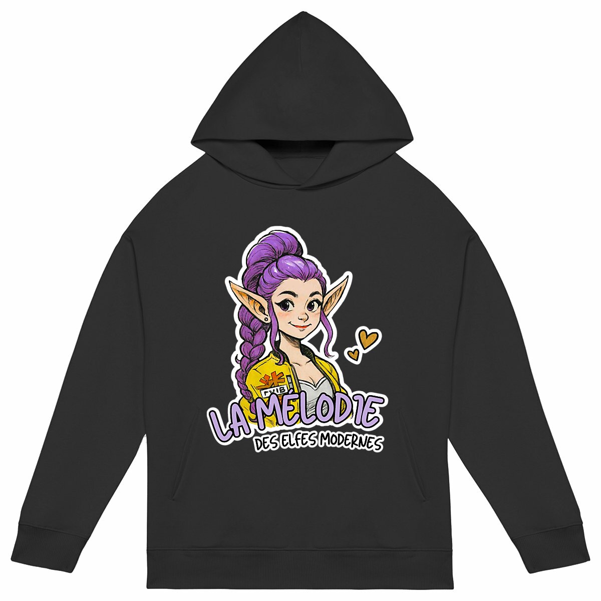 Image back La Mélodie des Elfes Modernes - Sweat à capuche Unisexe Oversized