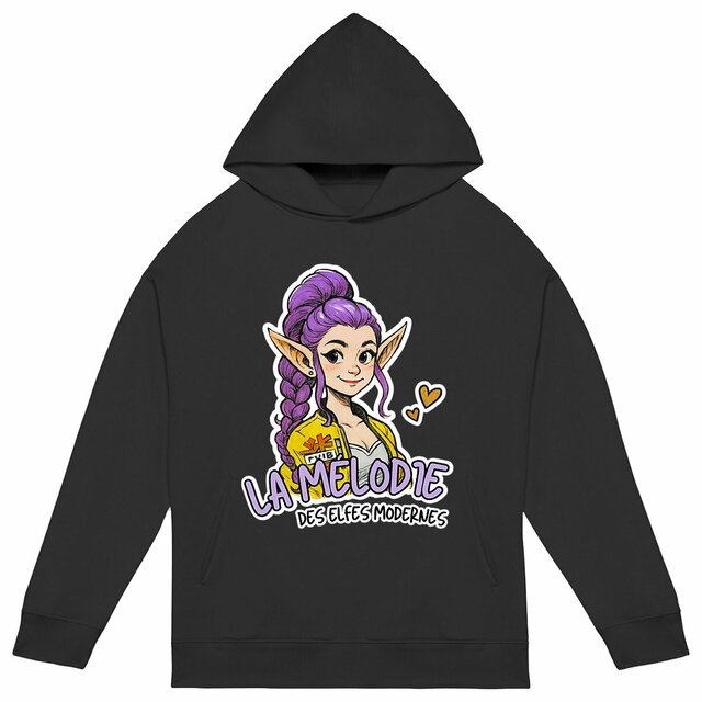 Image back La Mélodie des Elfes Modernes - Sweat à capuche Unisexe Oversized