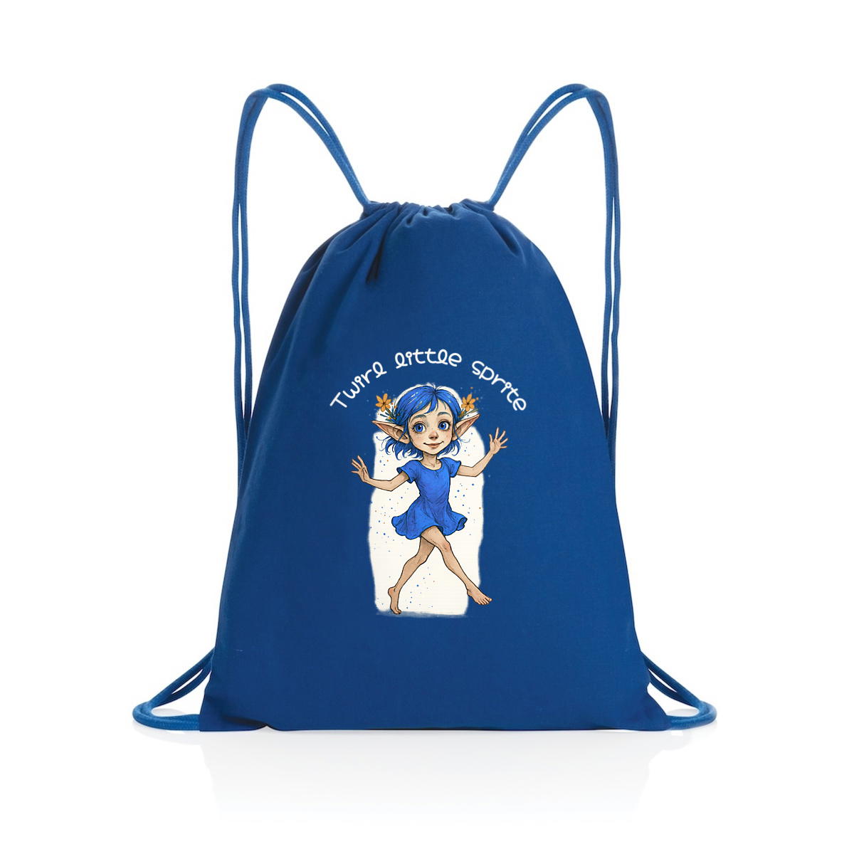 Image back Sac à dos à cordelettes - Drawstring backpack "Twirl little sprite"