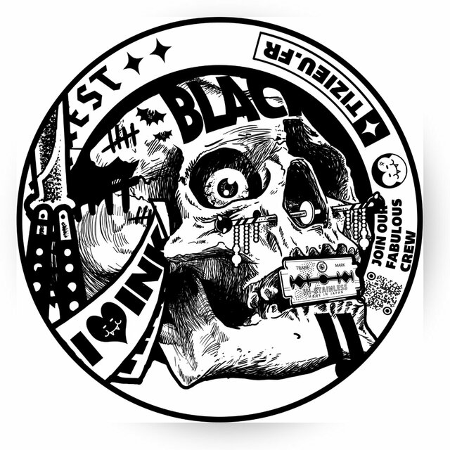 Image front Skull head Stickaz