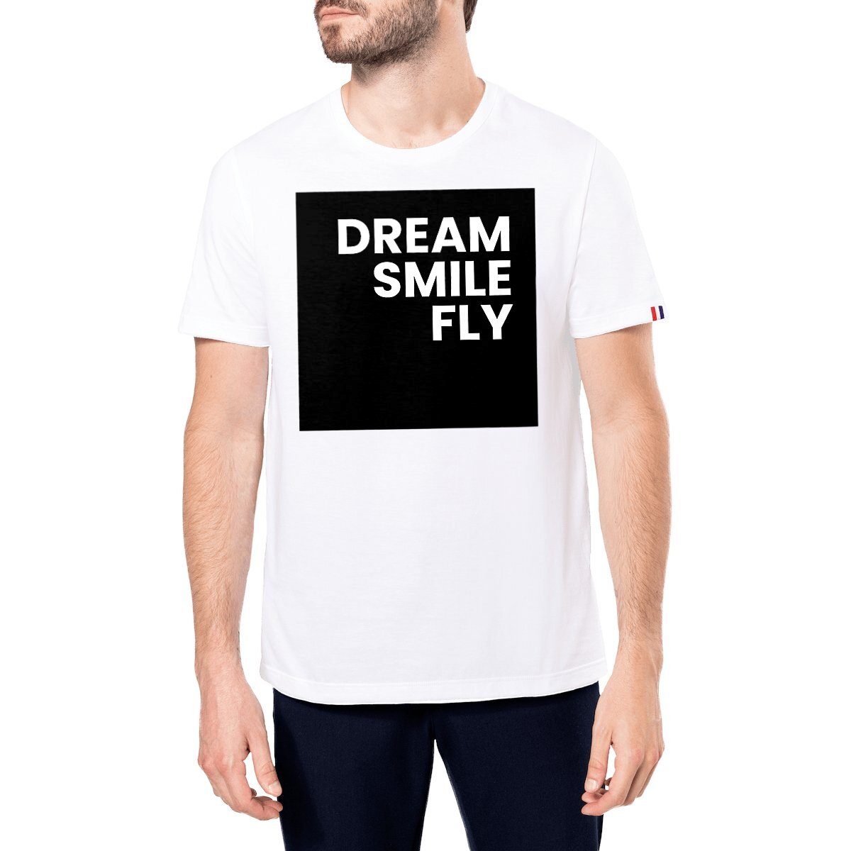 Image front T-shirt Homme Made in France - Dream Smile Fly - Premium Plus