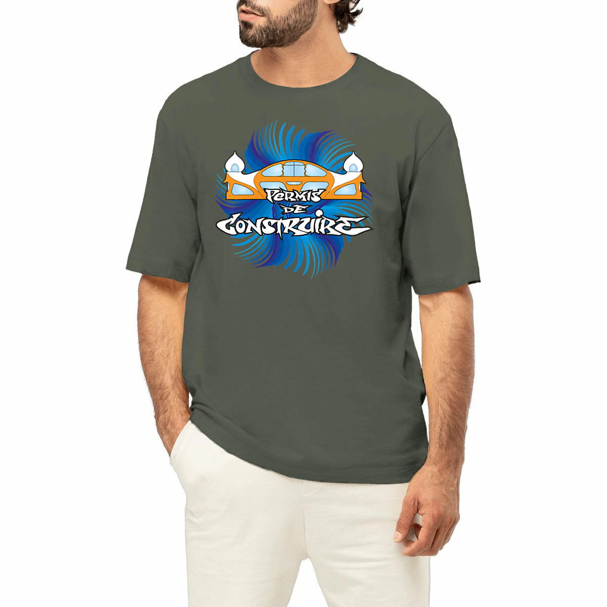 Permis de construire bleu