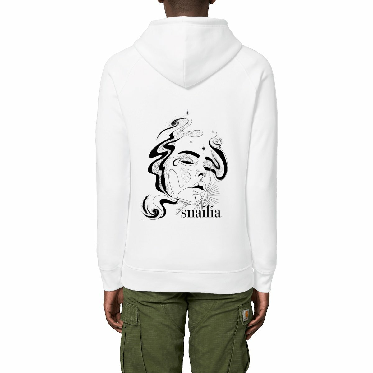 Sweat à capuche avec poches latérales