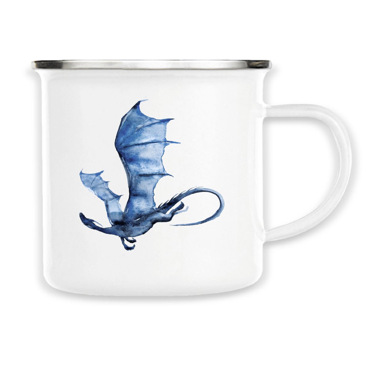 Dragon mug blue