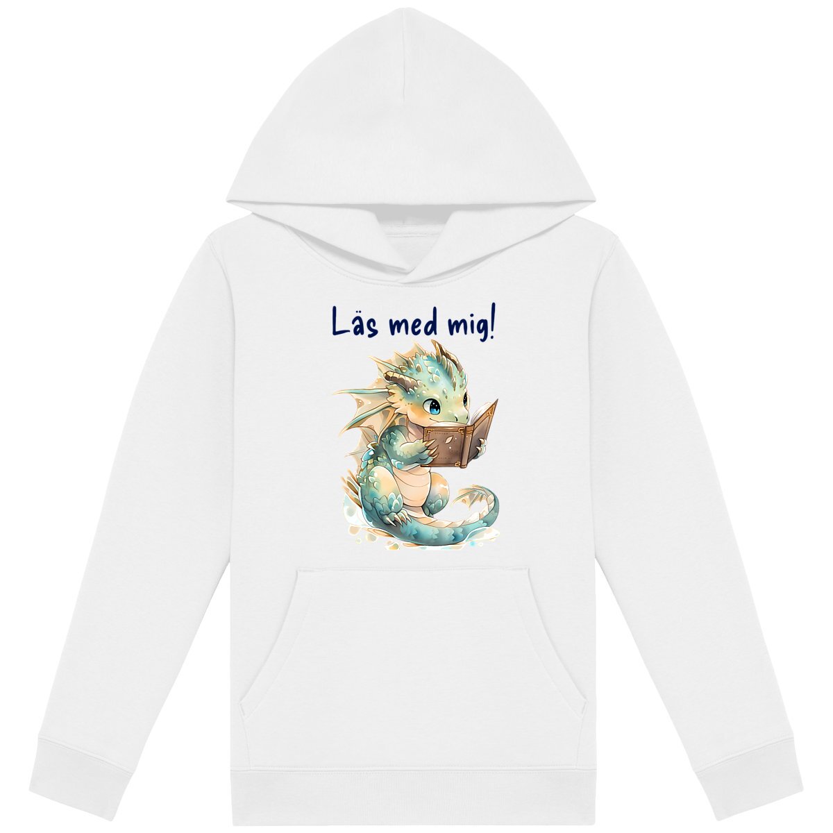Läsande drake, Kids Hoodie - Image
