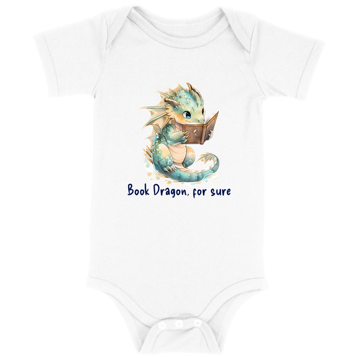Reading Book Dragon, bodysuit - Image
