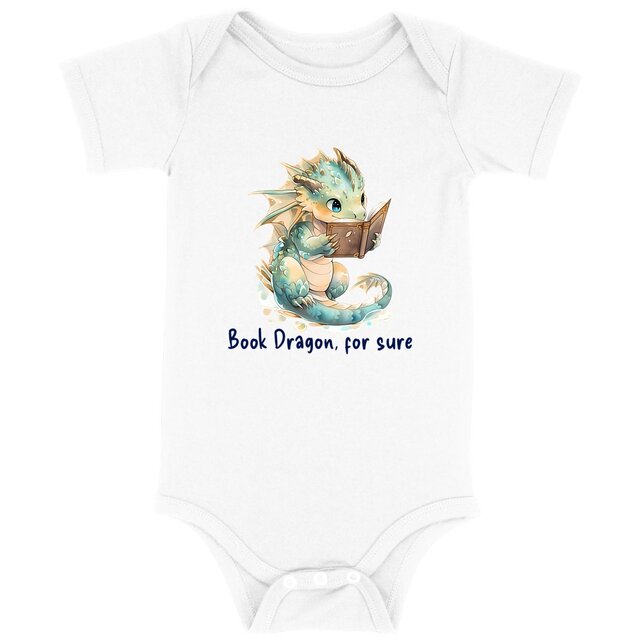 Reading Book Dragon, bodysuit - Image