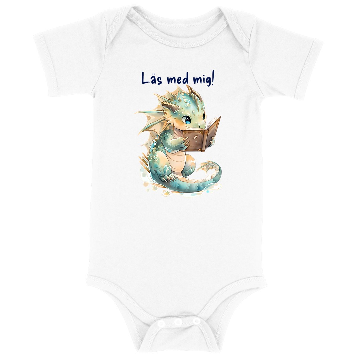 Läsande drake, Baby Bodysuit - Image