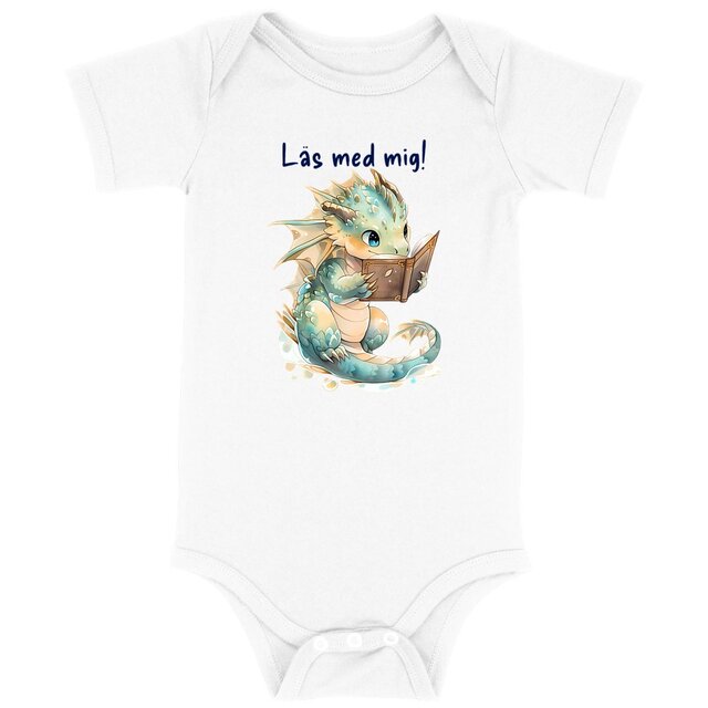 Läsande drake, Baby Bodysuit - Image