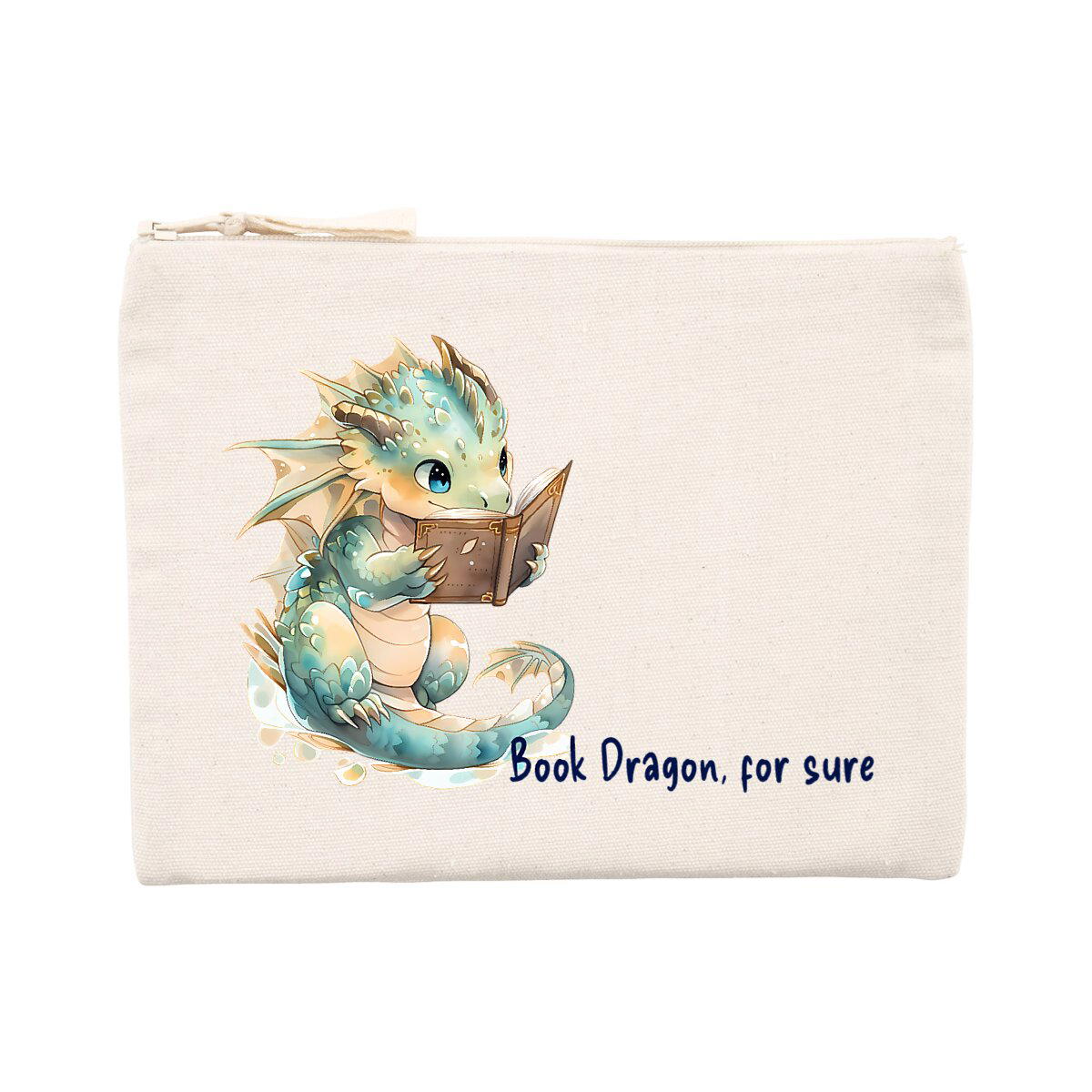 Reading Book Dragon, Pencil Case - Image