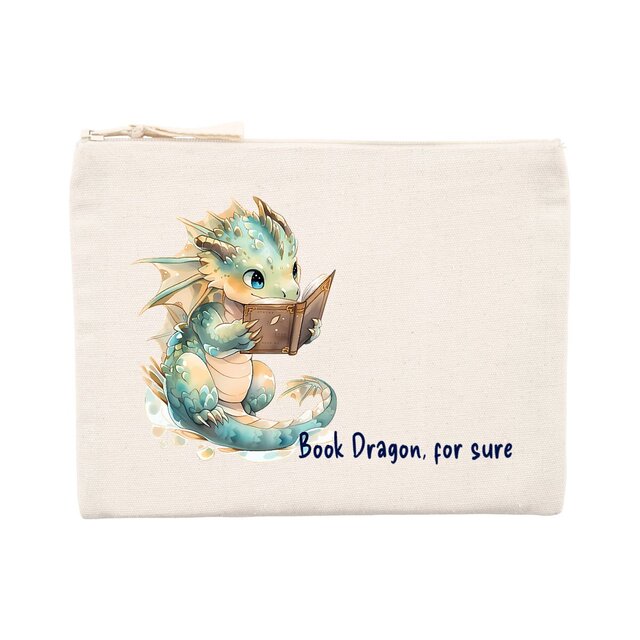 Reading Book Dragon, Pencil Case - Image