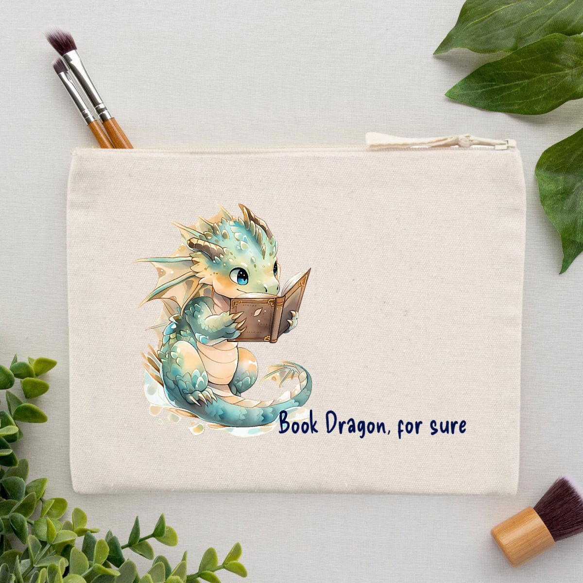 Reading Book Dragon, Pencil Case