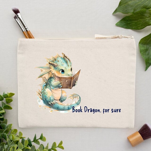 Reading Book Dragon, Pencil Case