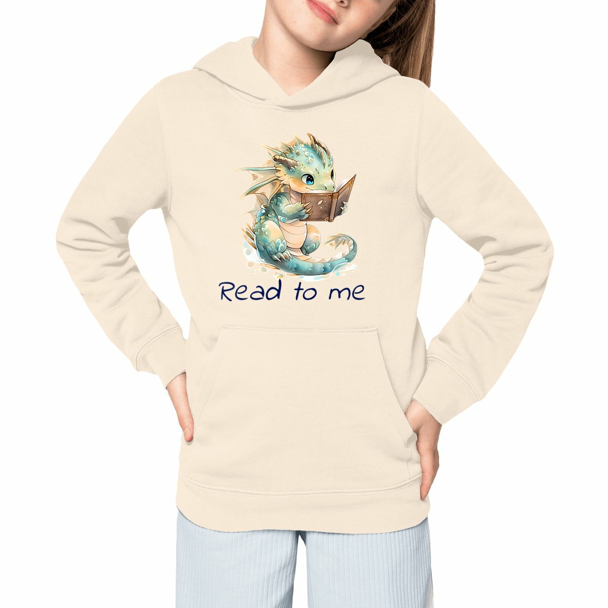 Reading Dragon Kid Hoodie