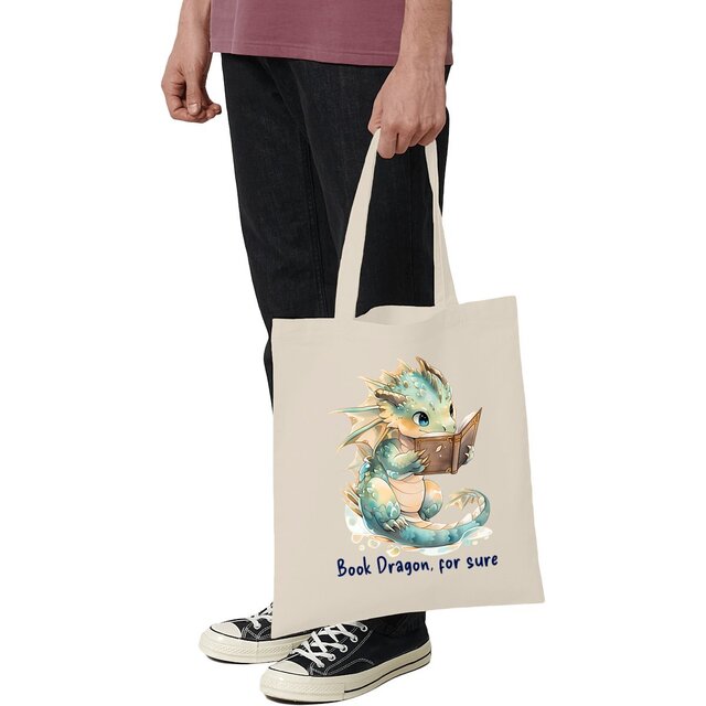 Reading Book Dragon, bag