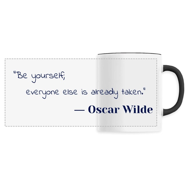 motto mug― Oscar Wilde - Image