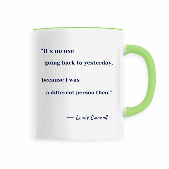 motto mug― Lewis Carroll - Image